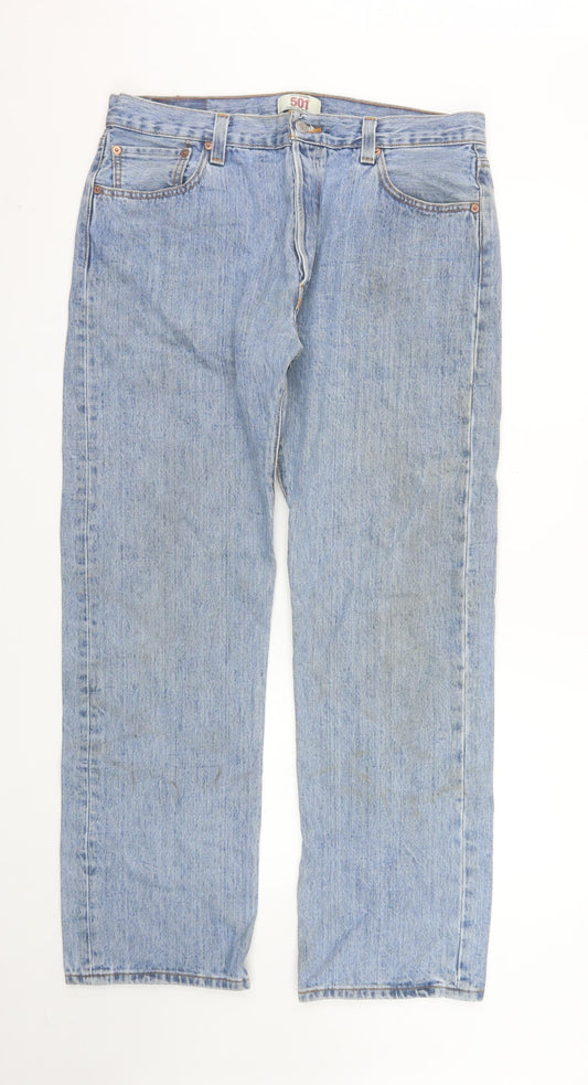 Levi's 501 Women's Blue Straight Leg Vintage Denim Jeans W36 L32