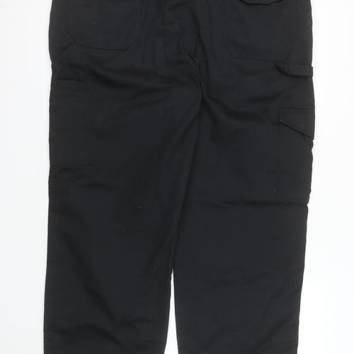 Dickies Men’s Black Cargo Work Trousers 38R Polyester Cotton Durable