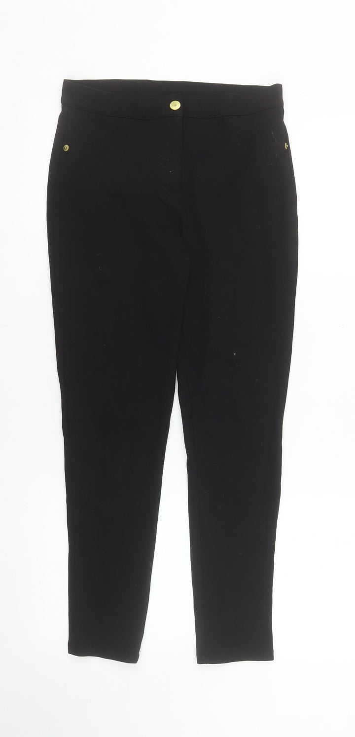 F&F Women’s Black Slim Fit Stretch Jegging Trousers UK 10