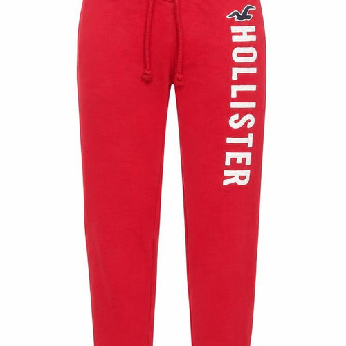 Hollister Women’s Red Jogger Sweatpants XS Cotton Blend Tapered Leg Activewear