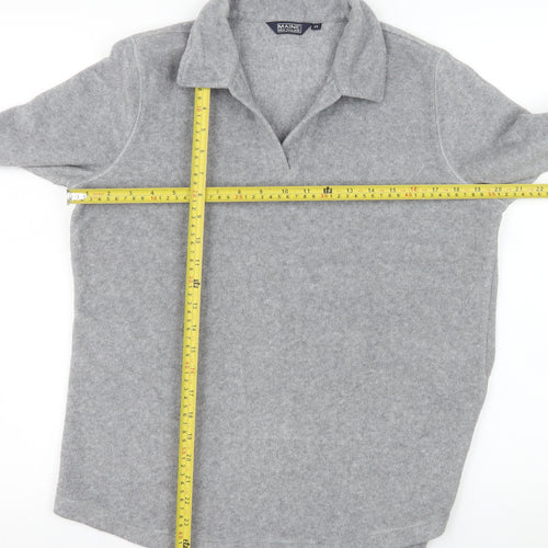 Maine New England Women's Grey Collared Pullover Sweatshirt Size 14