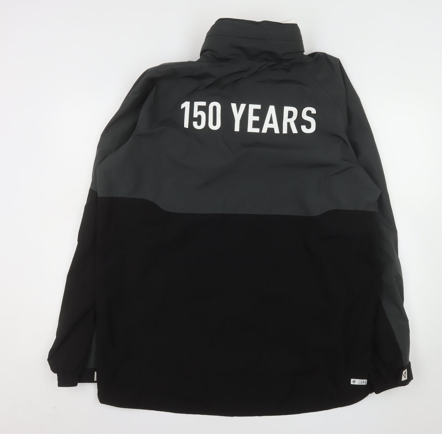 ISC Hull FC Mens Black XL Windbreaker Jacket Waterproof