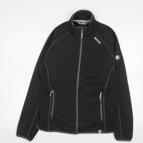 Regatta Women's Black Fleece Outdoor Full Zip Jacket Size 14