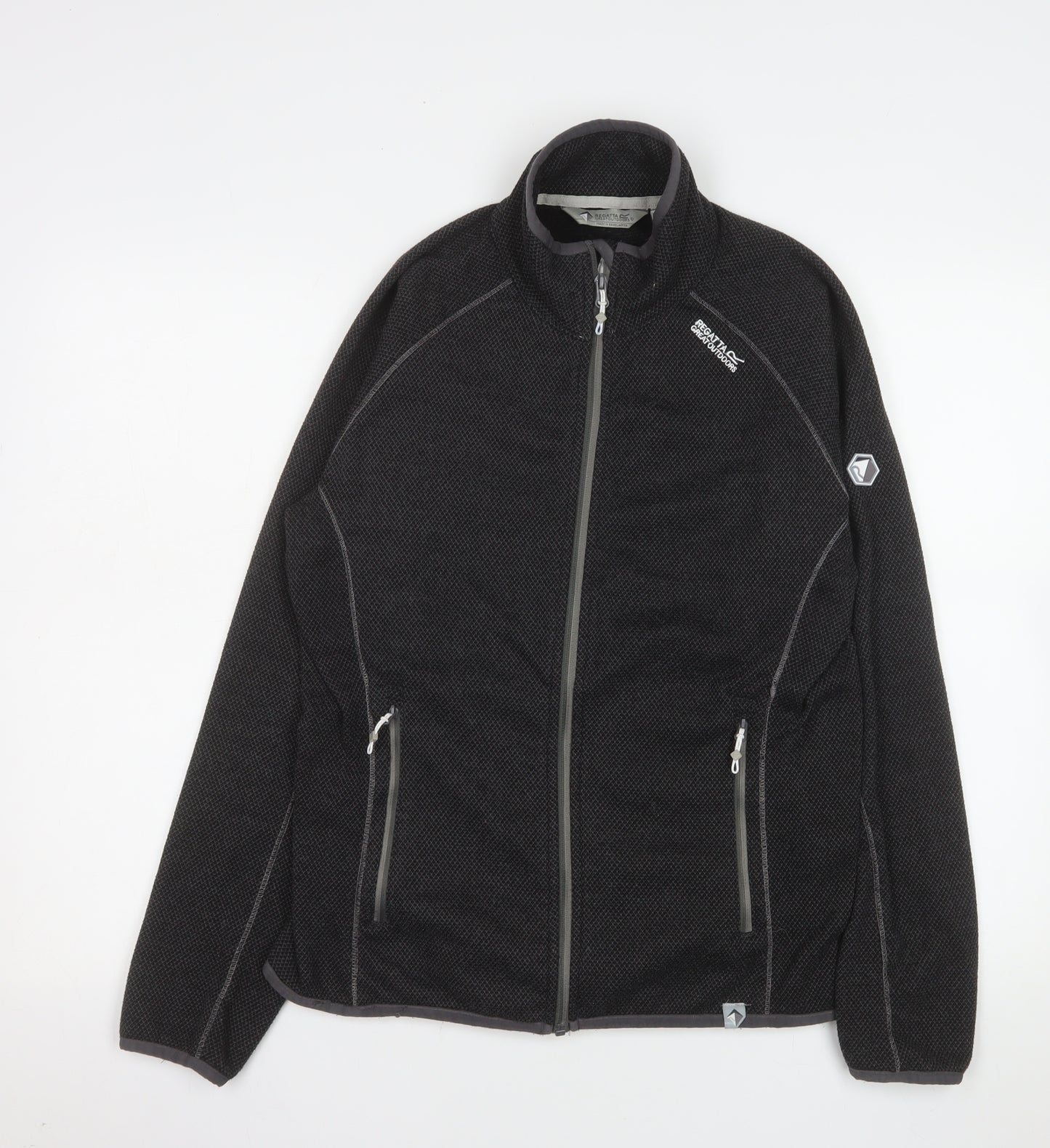 Regatta Women's Black Fleece Outdoor Full Zip Jacket Size 14