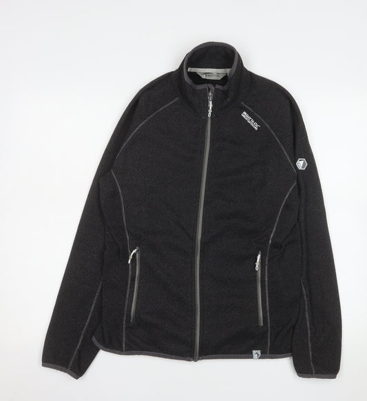 Regatta Women's Black Fleece Outdoor Full Zip Jacket Size 14