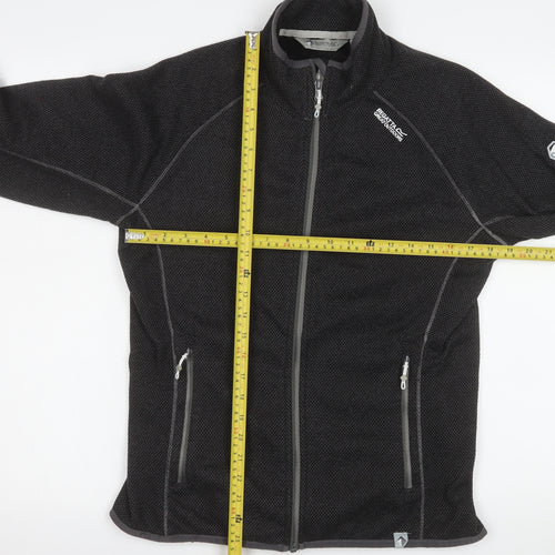 Regatta Women's Black Fleece Outdoor Full Zip Jacket Size 14