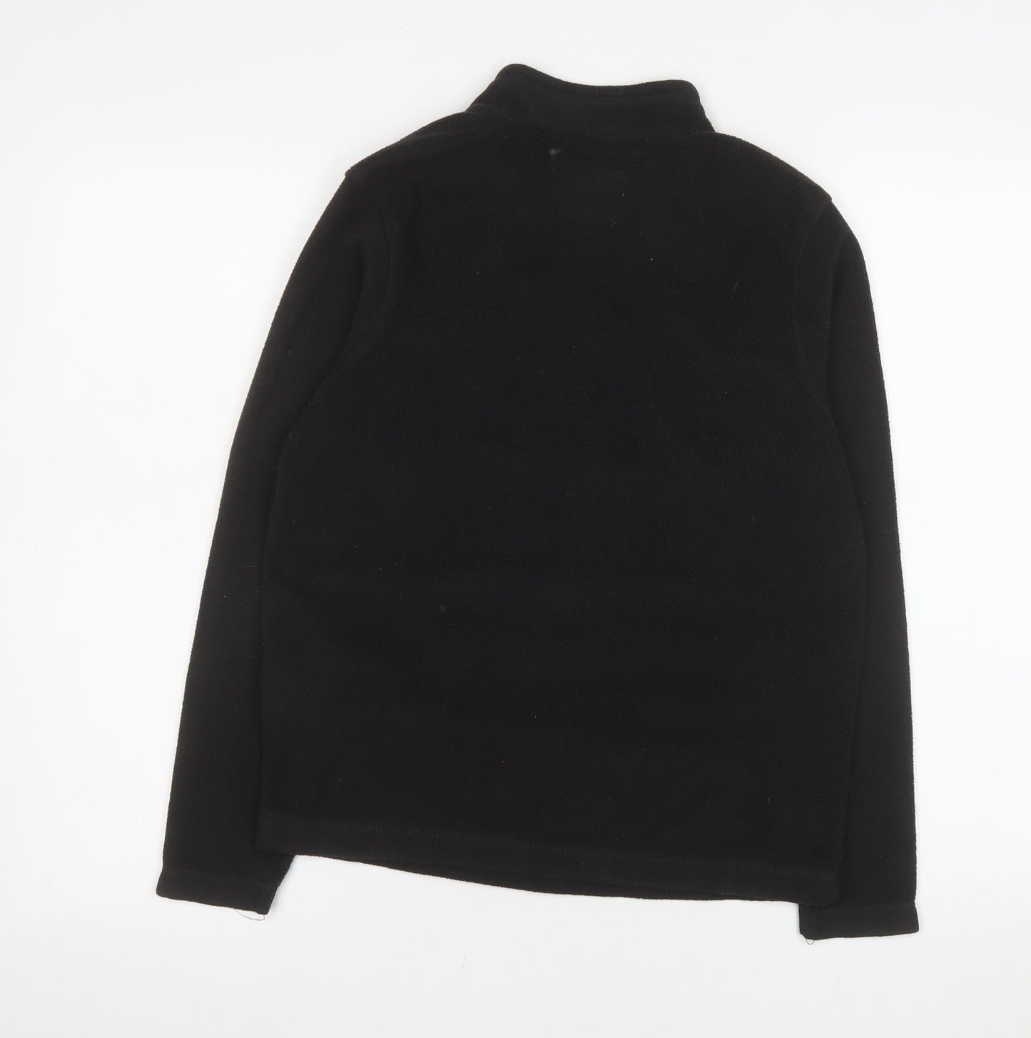 Regatta Boys Black Fleece 1/4 Zip Pullover Sweatshirt Size 13 Years