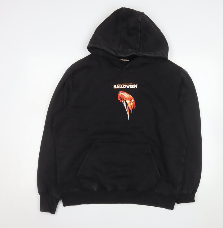Primark Men’s Black Halloween Pullover Hoodie Size M Horror Graphic