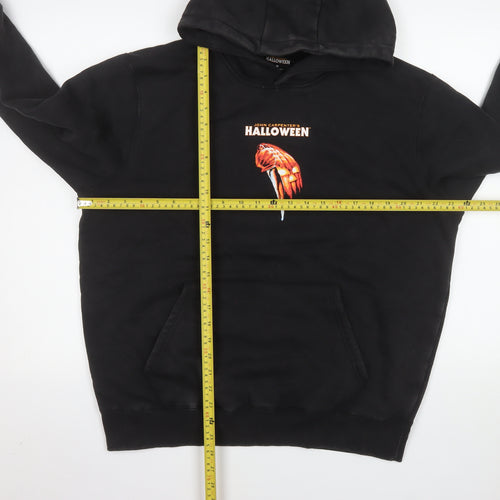 Primark Men’s Black Halloween Pullover Hoodie Size M Horror Graphic