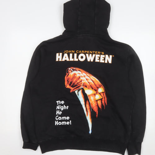 Primark Men’s Black Halloween Pullover Hoodie Size M Horror Graphic