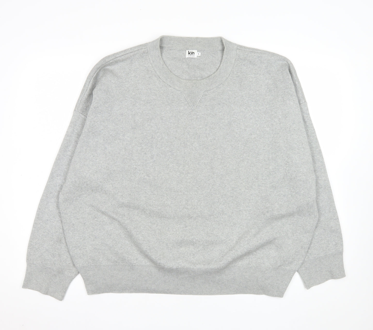 Kin by John Lewis Men's Grey XL Pullover Knit Sweatshirt