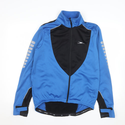 Crane Men's Blue Windbreaker Softshell Cycling Jacket M