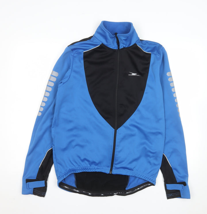 Crane Men's Blue Windbreaker Softshell Cycling Jacket M