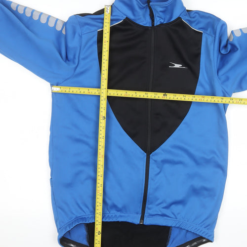 Crane Men's Blue Windbreaker Softshell Cycling Jacket M