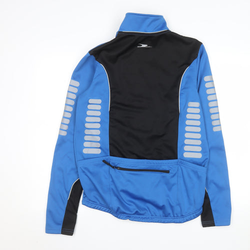 Crane Men's Blue Windbreaker Softshell Cycling Jacket M