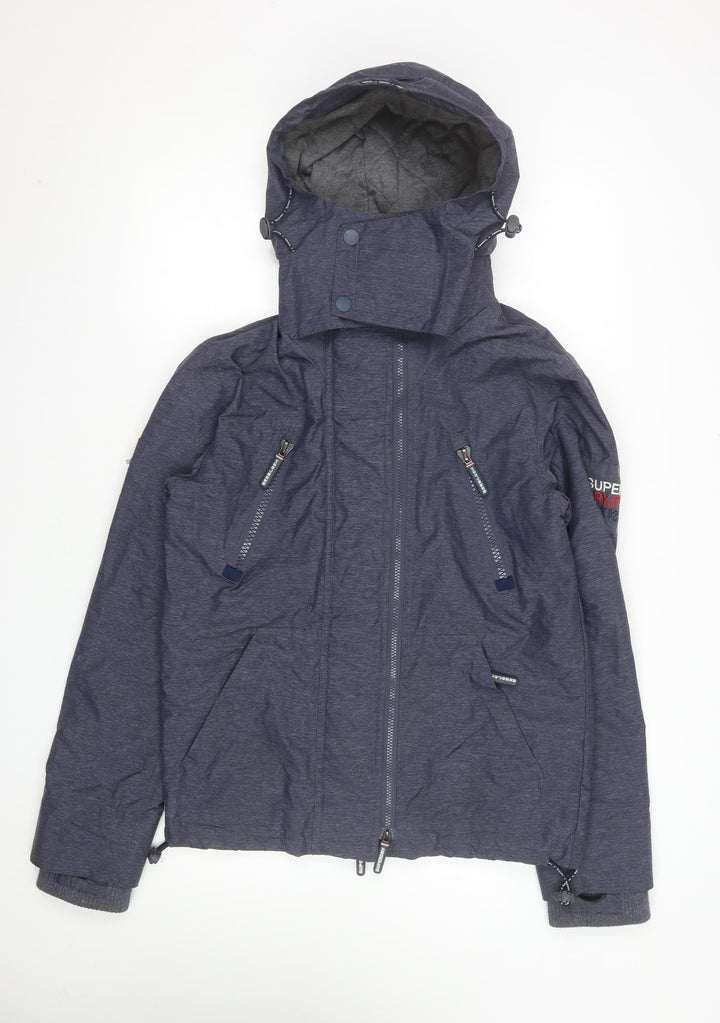 Superdry Mens Blue Wind Yachter Hooded Softshell Jacket S
