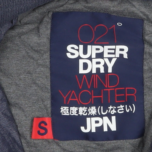 Superdry Mens Blue Wind Yachter Hooded Softshell Jacket S