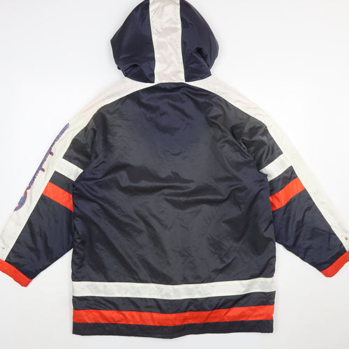 Champion Boys Blue Red White Windbreaker Hooded Jacket 11-12 Years