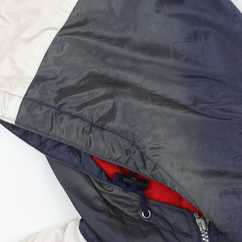 Champion Boys Blue Red White Windbreaker Hooded Jacket 11-12 Years