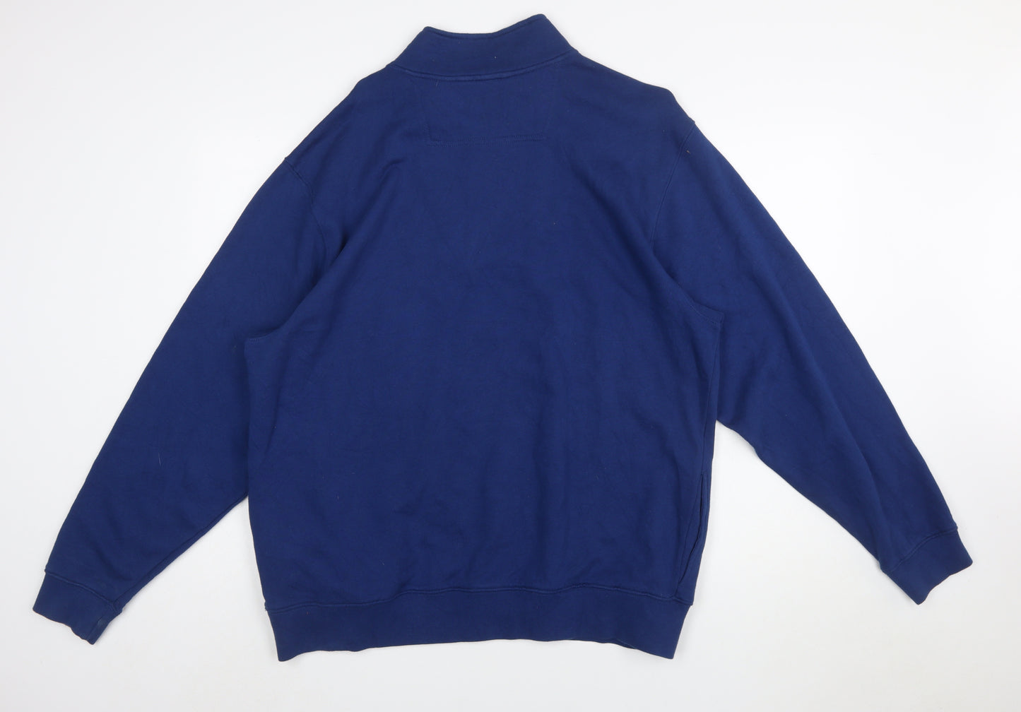 L.L.Bean Men's Blue 1/4 Zip Mock Neck Sweatshirt Size L