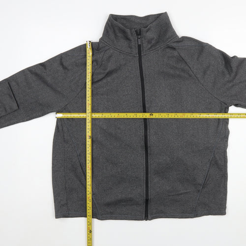 Champion Women’s Grey Full Zip Sweatshirt Size L Polyester Fleece