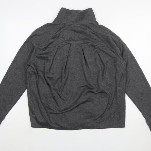 Champion Women’s Grey Full Zip Sweatshirt Size L Polyester Fleece