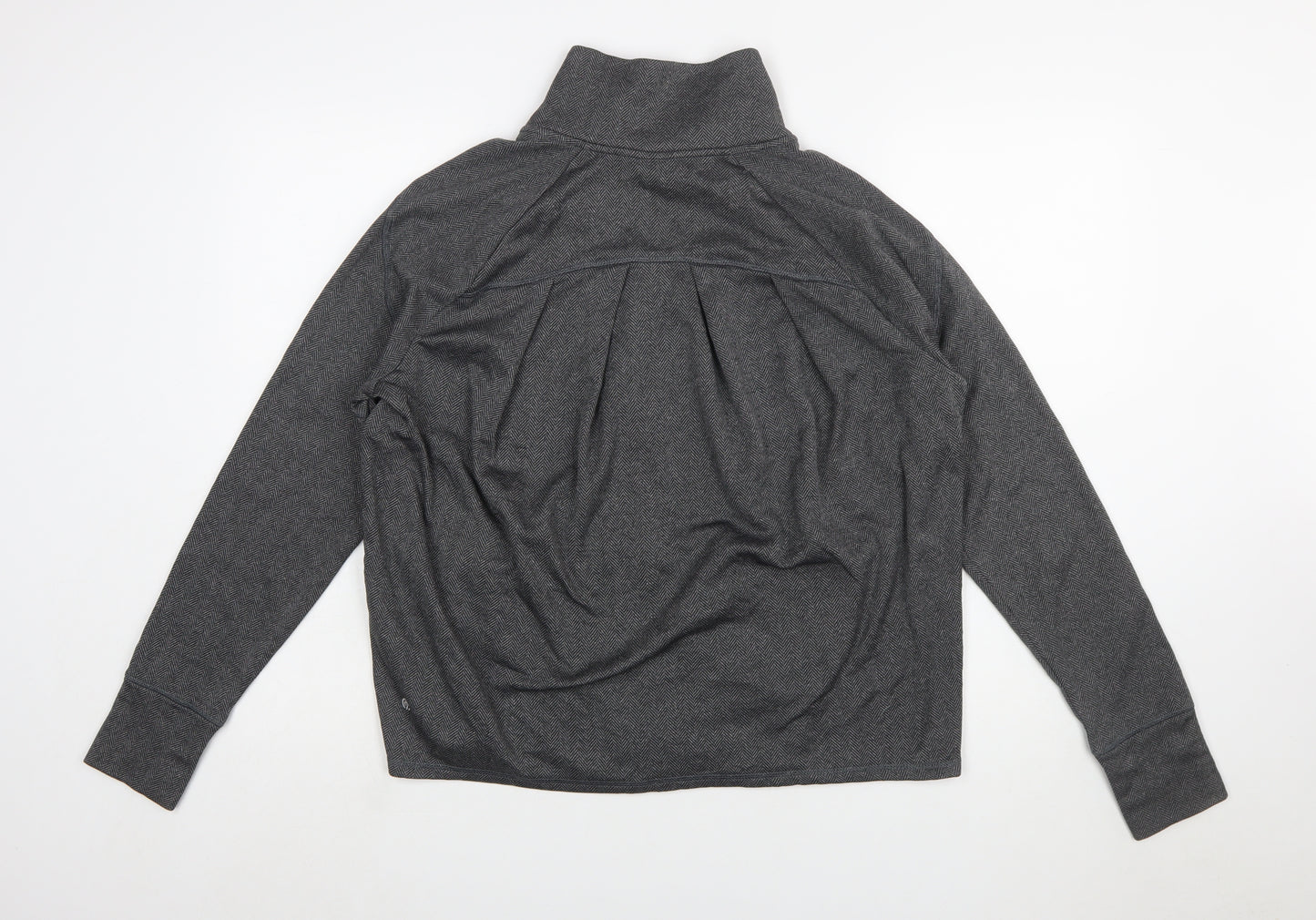 Champion Women’s Grey Full Zip Sweatshirt Size L Polyester Fleece