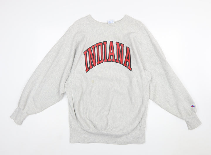 Champion Reverse Weave Indiana Grey Sweatshirt Womens XL Cotton Blend