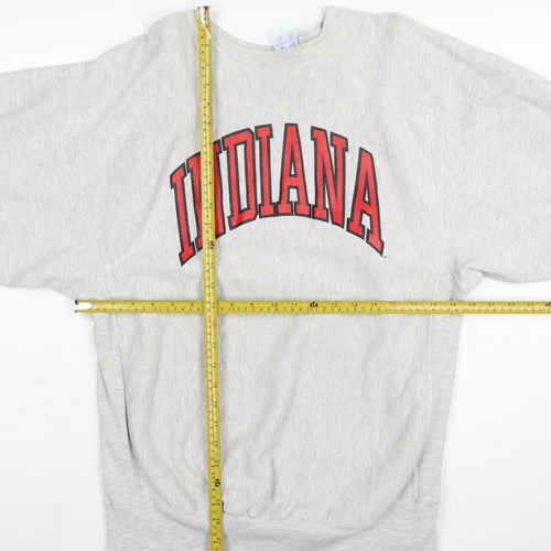 Champion Reverse Weave Indiana Grey Sweatshirt Womens XL Cotton Blend