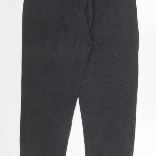 Puma Womens Grey S Jogger Trousers Fleece Lined Comfort Fit