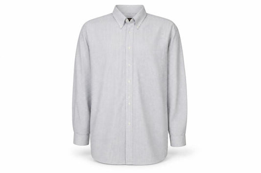 Front view of Tommy Hilfiger Men's Blue Check Classic Button-Up Shirt, size 18.5 Tall