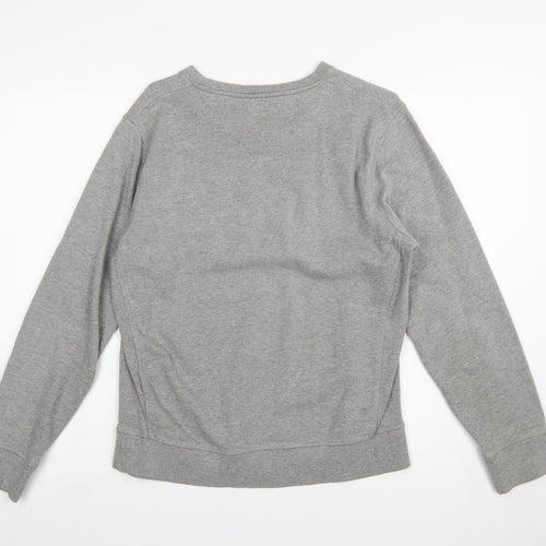 Jack & Jones Men's Grey Crew Neck Pullover Sweatshirt L
