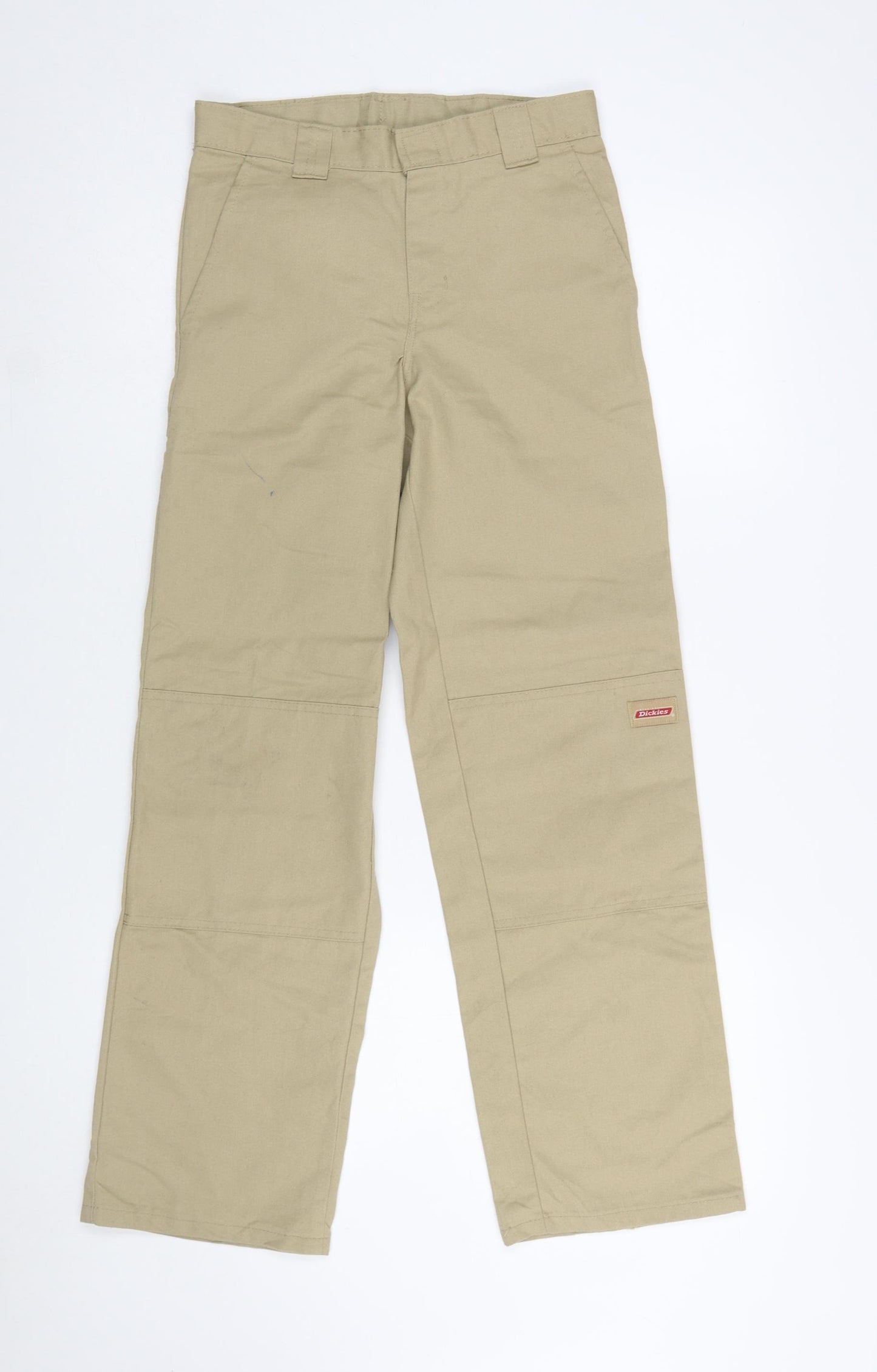 Dickies Boys Beige Chino Trousers 14 Years Regular Fit Durable Twill