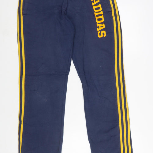 Adidas Men's Blue Jogger Sweatpants S Regular Fit