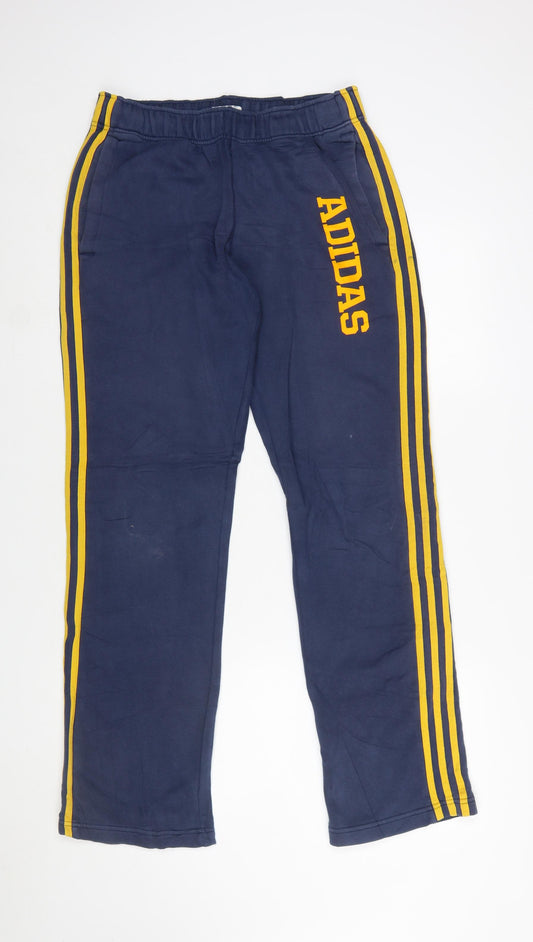 Adidas Men's Blue Jogger Sweatpants S Regular Fit