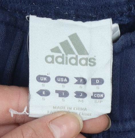 Adidas Men's Blue Jogger Sweatpants S Regular Fit