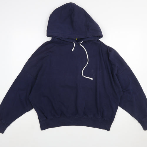 Polo Ralph Lauren Women's Navy Pullover Hoodie Size M Cotton Blend
