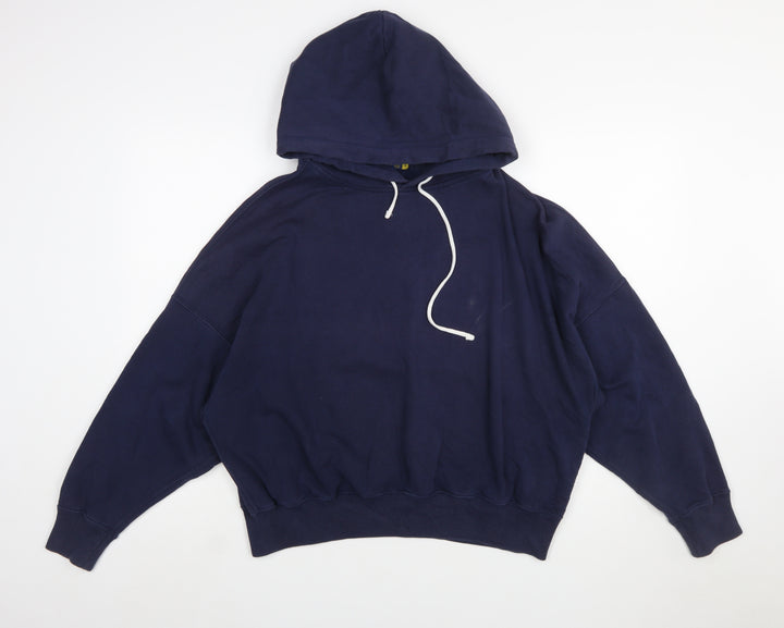 Polo Ralph Lauren Women's Navy Pullover Hoodie Size M Cotton Blend