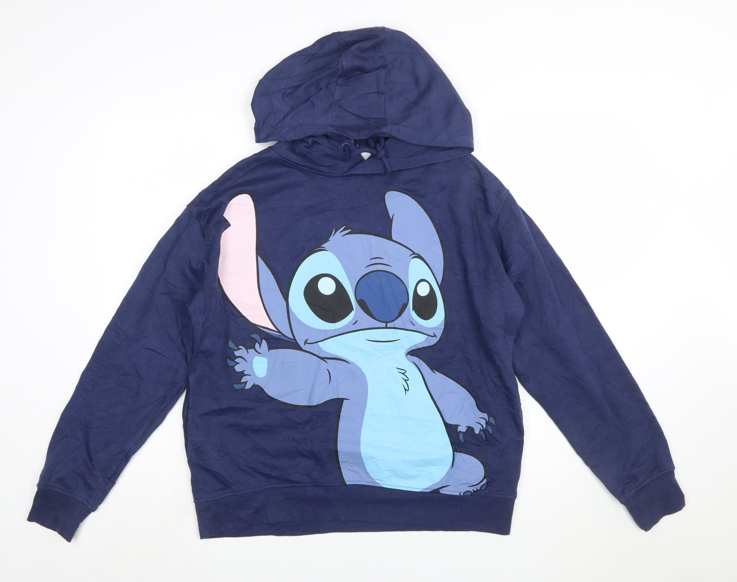 Disney Women’s Blue Stitch Pullover Hoodie Size S 10/12