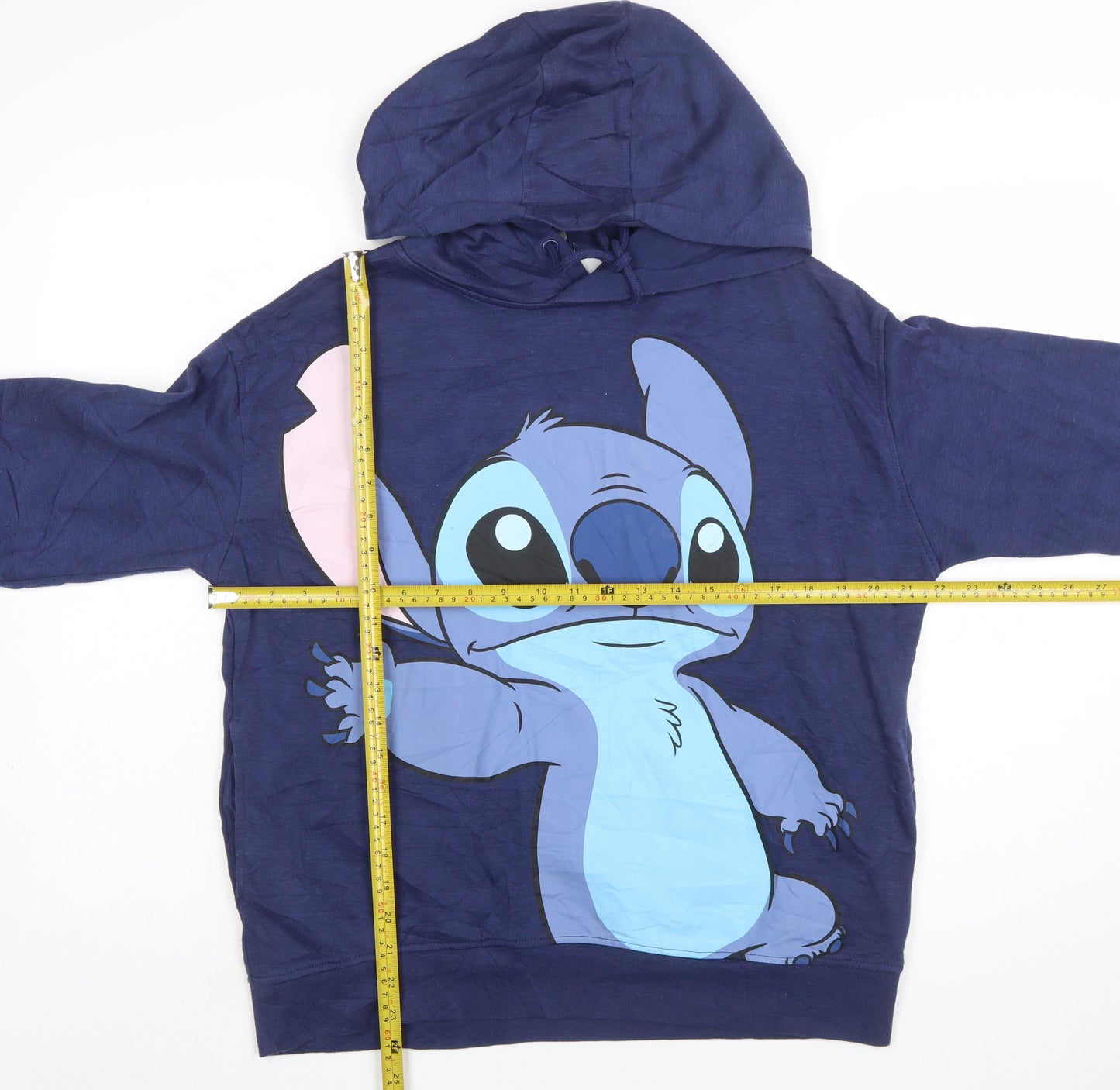 Disney Women’s Blue Stitch Pullover Hoodie Size S 10/12