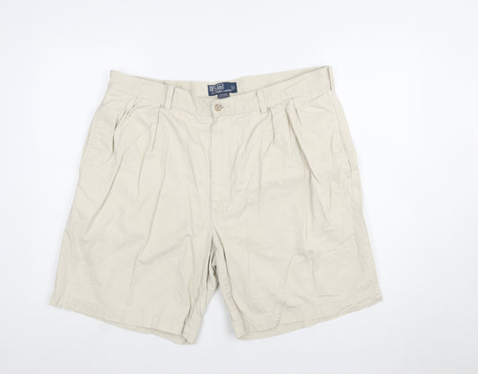 Ralph Lauren Men's Beige 40 Chino Shorts Pleated Cotton