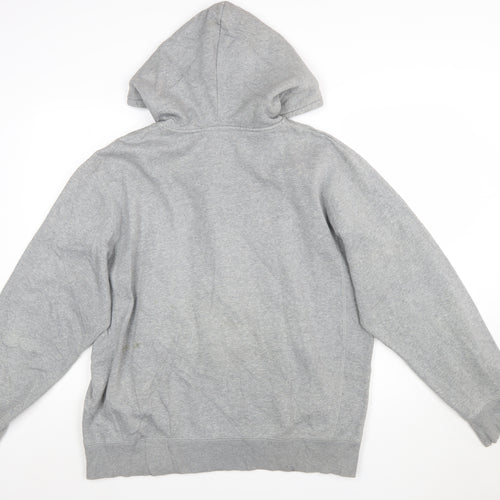 Nike Men's Grey XL Full Zip Hoodie Sweatshirt Cotton Fleece