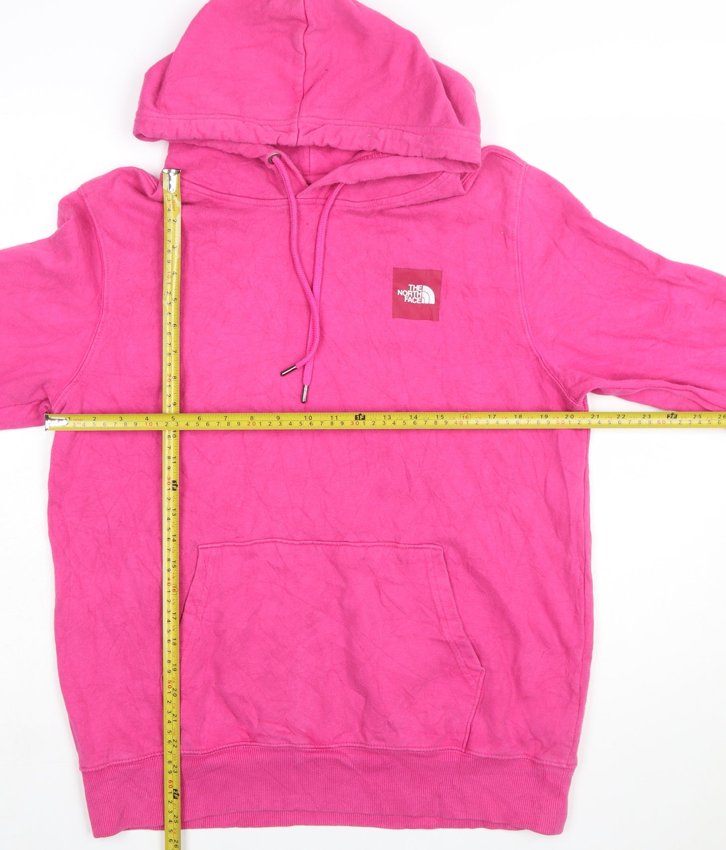 The North Face Mens Pink Pullover Hoodie Medium Outdoor Fleece