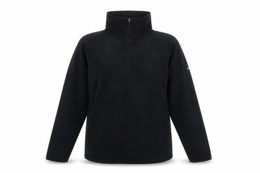 Front view of Columbia Women Black Fleece Pullover Sweatshirt XL