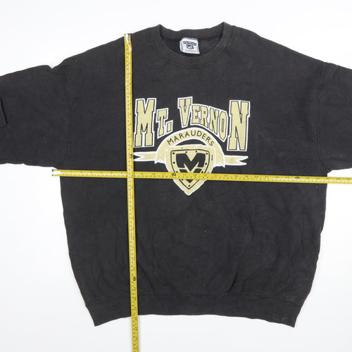 Lee Mens Black 2XL Heavyweight Graphic Pullover Sweatshirt
