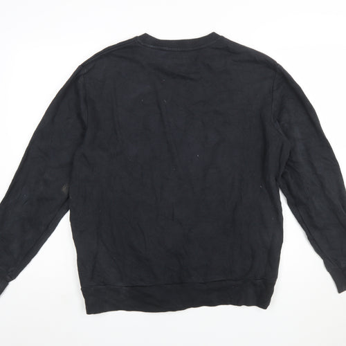 Levi's Womens Black Crew Neck Pullover Sweatshirt M