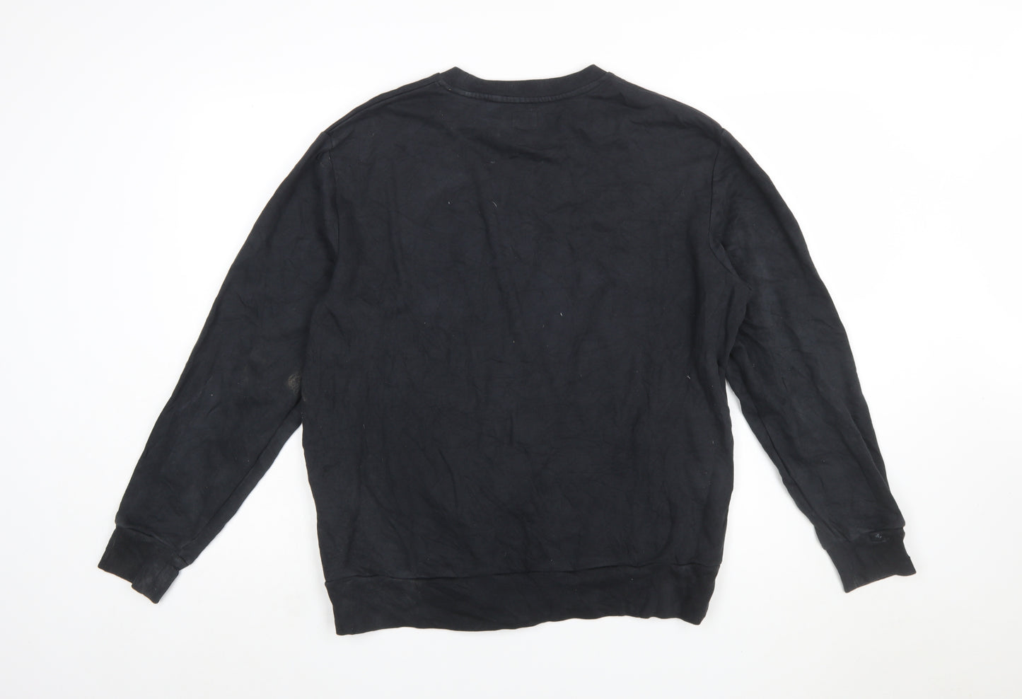 Levi's Womens Black Crew Neck Pullover Sweatshirt M