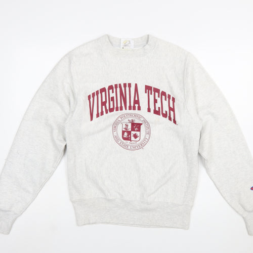 Champion Women's Grey Virginia Tech Reverse Weave Sweatshirt XS
