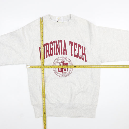 Champion Women's Grey Virginia Tech Reverse Weave Sweatshirt XS