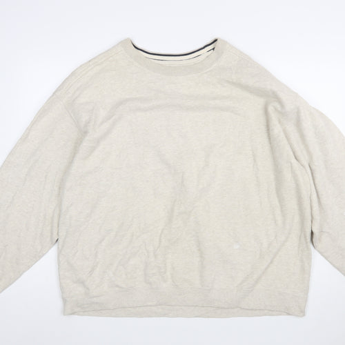 Croft & Barrow Men's Beige XL Pullover Sweatshirt Cotton Blend